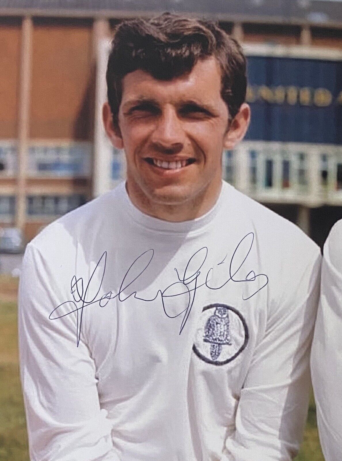 Johnny Giles Genuine Hand Signed Leeds United 6X4 Photo Poster painting 7