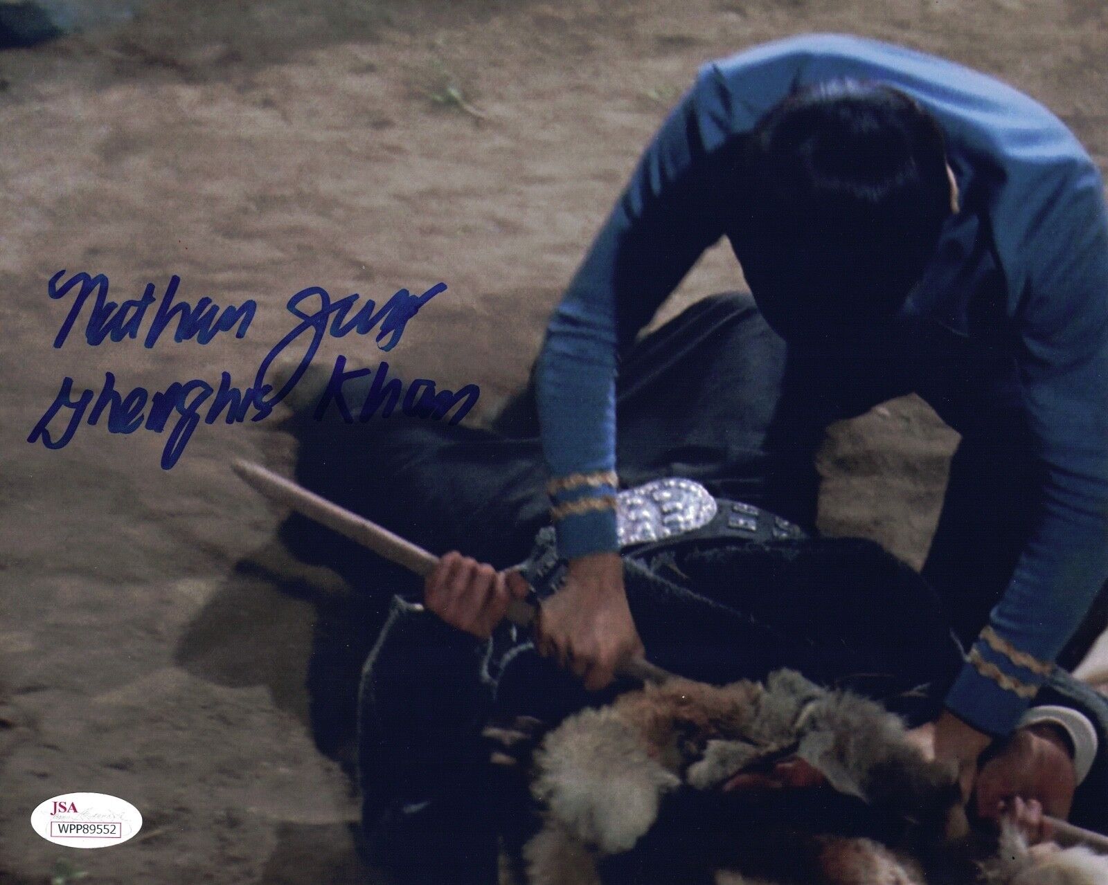 NATHAN JUNG Signed STAR TREK 8x10 GENGHIS KHAN Photo Poster painting IN PERSON Autograph JSA COA