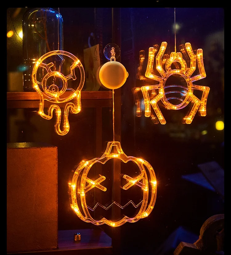 Halloween suction cup lights led atmosphere decorative lights string lights