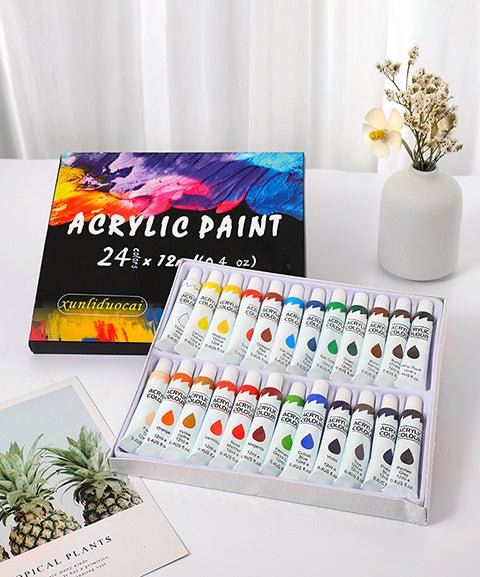 24 Colors Artist Premium Acrylic Paint-Himinee.com