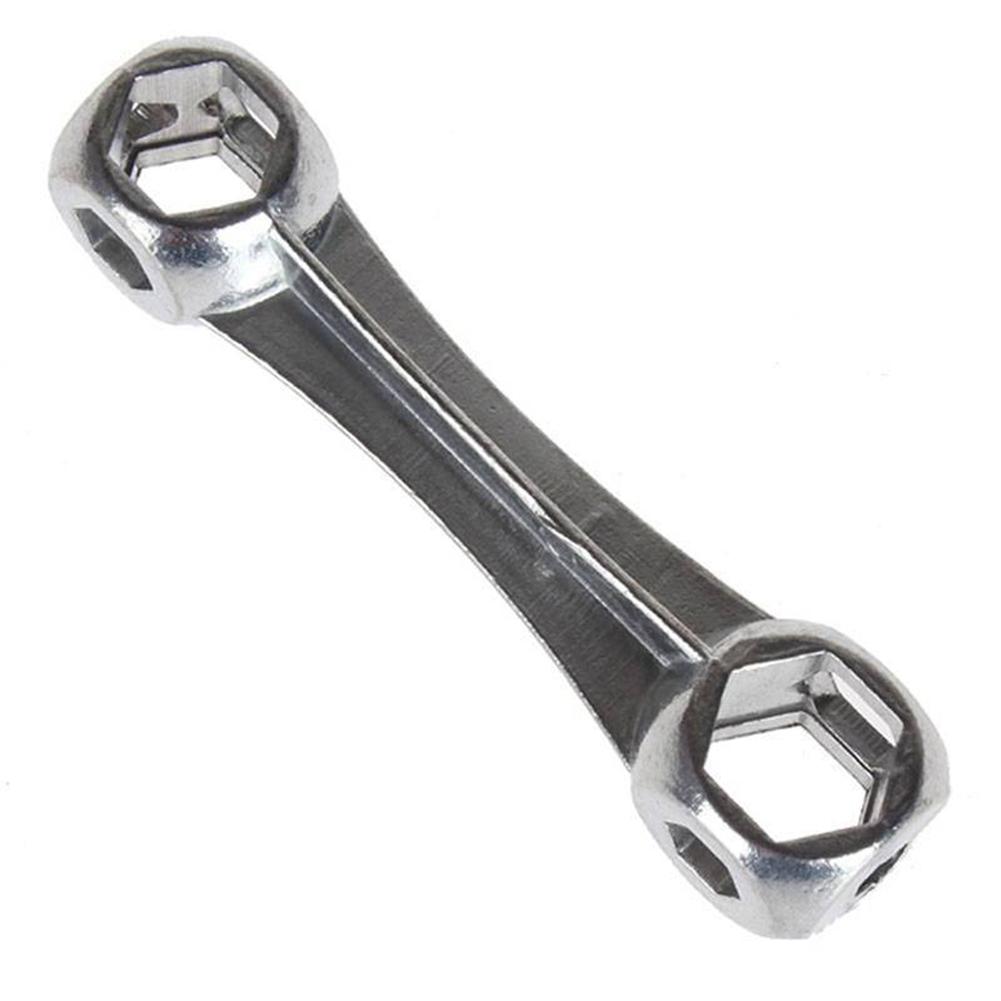 

10 in 1 Mini Bicycle Repair Tool Dog Bone Shape Wrench Hexagon Hole Spanner, 501 Original