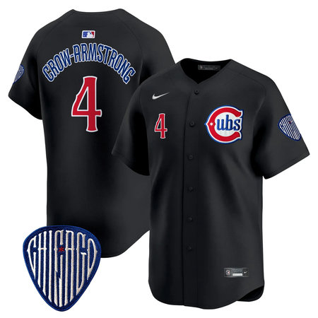 Men's Chicago Cubs #4 Pete Crow-Armstrong Blue Alternate Vapor Premier Limited Jersey