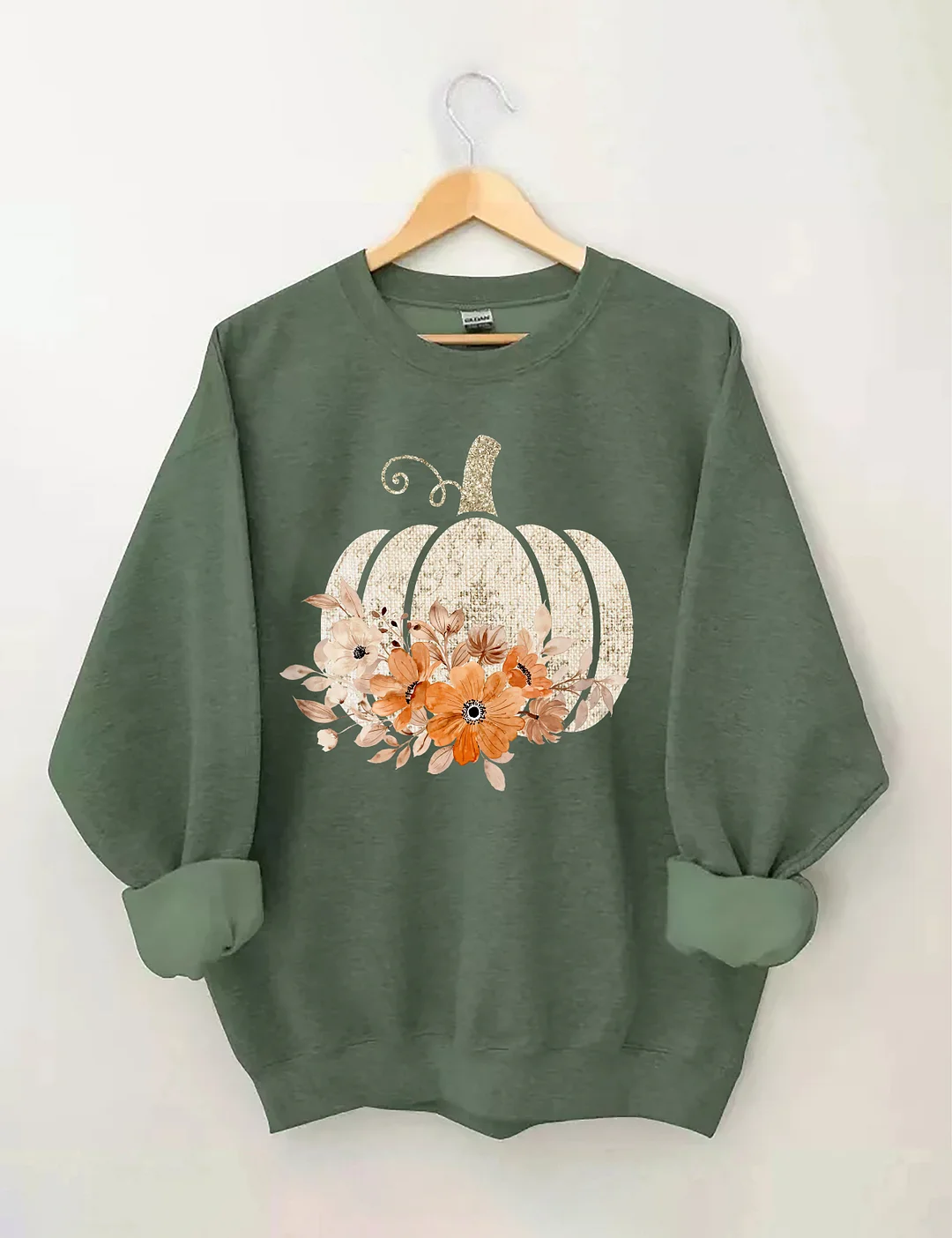 Floral Pumpkin Sweatshirt