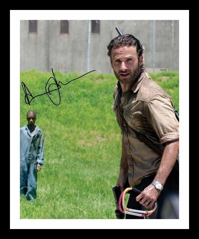 Andrew Lincoln - The Walking Dead Autograph Signed & Framed Photo Poster painting 9