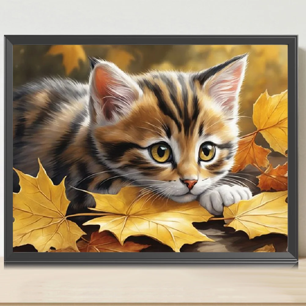Diamond Painting - Full Square Drill - Cat(Canvas|40*30cm)