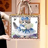 DIY Diamond Painting Cat Linen Waterproof Handbag Shopping Storage Bag Totes Kit