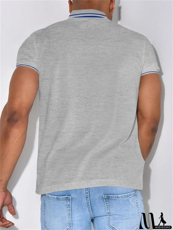 MidiSono - Male Summer Sports Trendy Polo Shirts