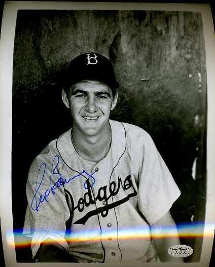 Rex Barney Brooklyn Dodgers Signed Jsa Sticker 8x10 Photo Poster painting Authentic Autograph