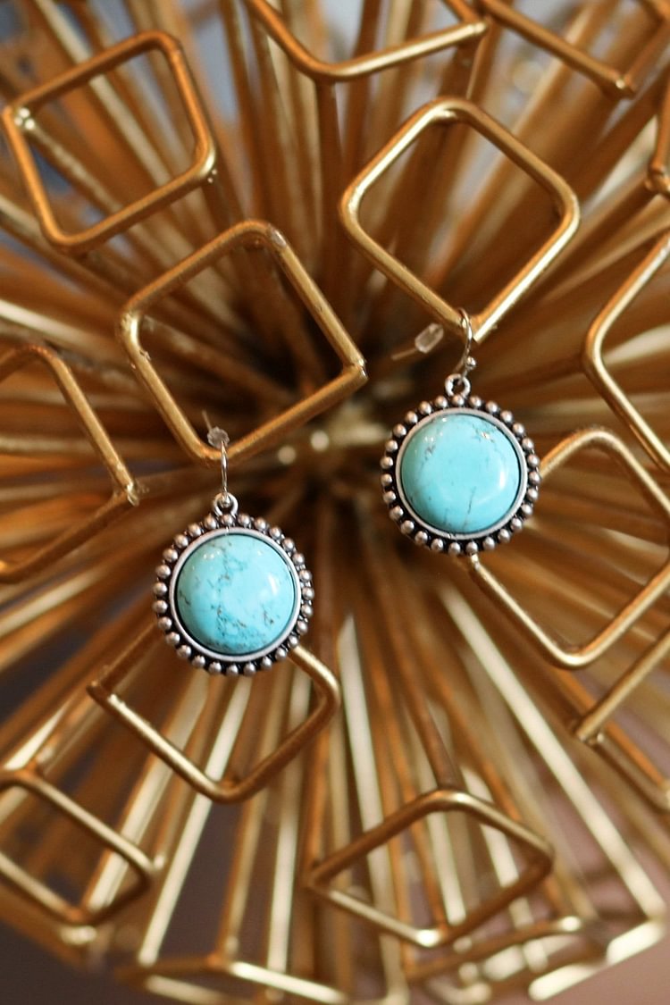 AUTHENTIC TURQUOISE STONE - Jolie Earrings