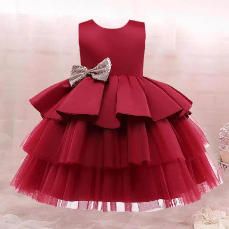 Newborn Baby Girls Dresses For Toddler Kids 1 2 Year Birthday Christening Princess Tutu Costume Infant 1st Baptism Party Clothes