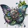 5D DIY Full Round Drill Diamond Painting Mechanical Butterfly Kit Decor 40x40cm