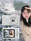 Compact Digital Camera with Fill Light (TF Card Not Included) HD Anti-Shake Student Camera Multiple Modes Portable Mini HD Video Camera Gift for Kids Teens and Starters
