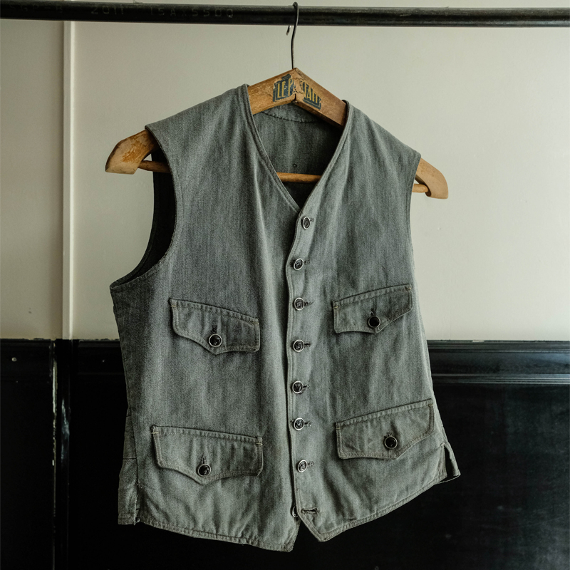 Mens 1940s Vintage Hunting Vest