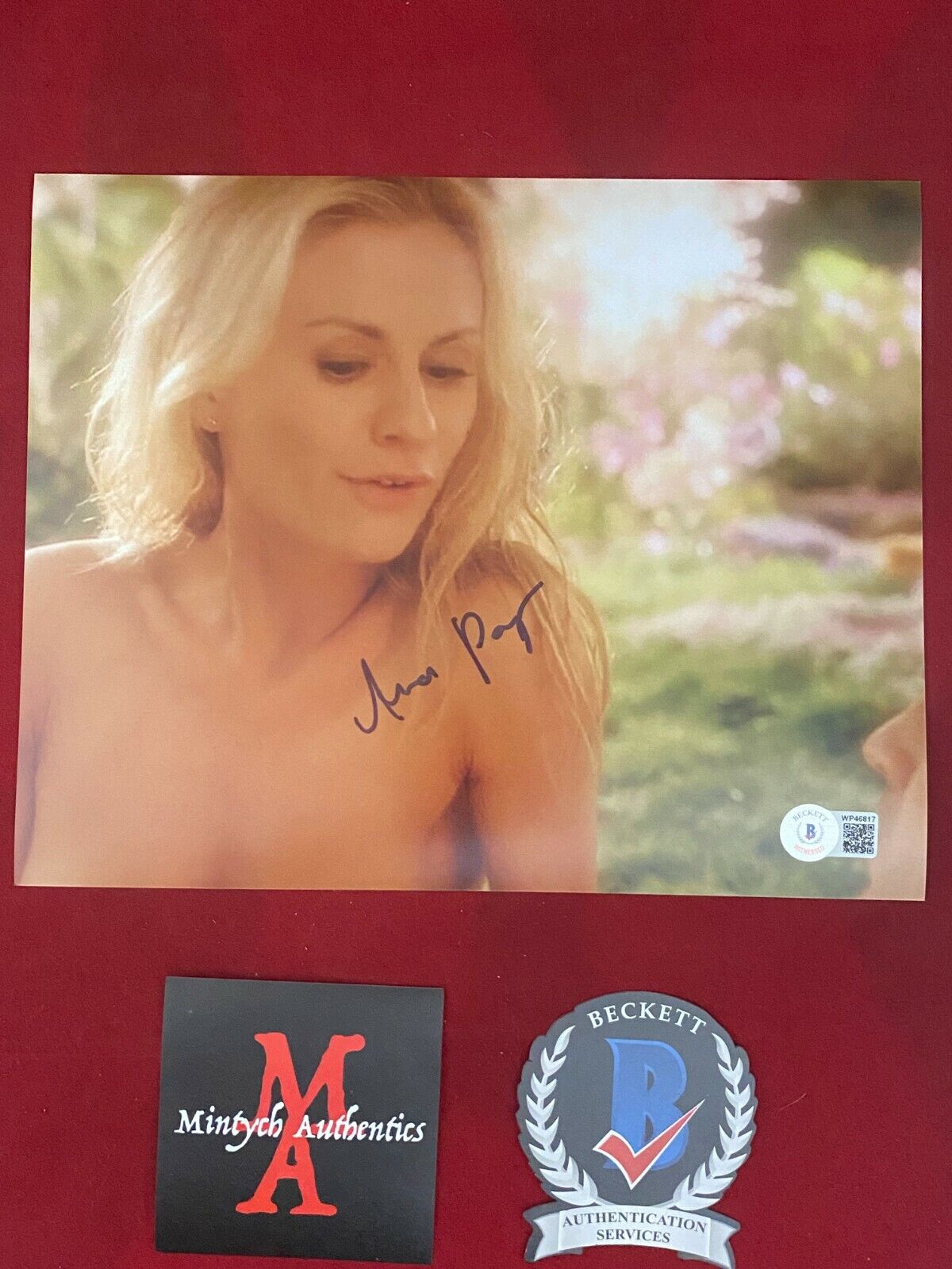 ANNA PAQUIN AUTOGRAPHED SIGNED 8x10 Photo Poster painting! TRUE BLOOD! SOOKIE! BECKETT COA!