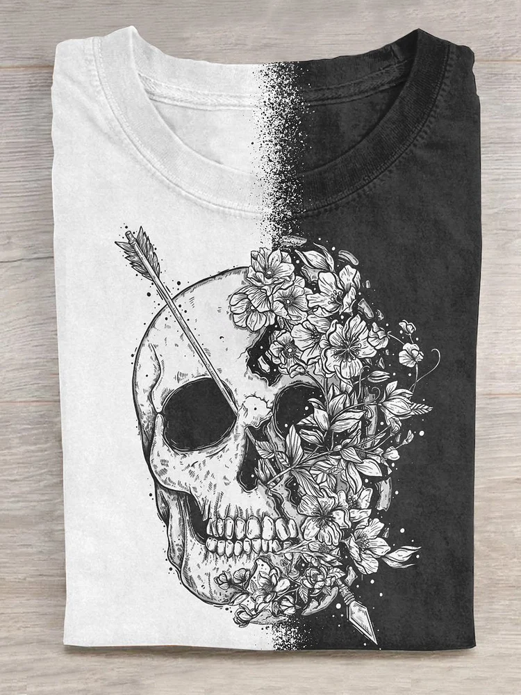 Unisex Halloween Skull T-shirt