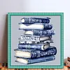 Blue Porcelain Books - 11CT Stamped Cross Stitch 40*40cm tapestrymarket
