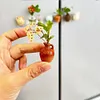 3D Ceramic Vases Fridge Magnet Decorative Vase Fridge Magnet for Fridge Ornament