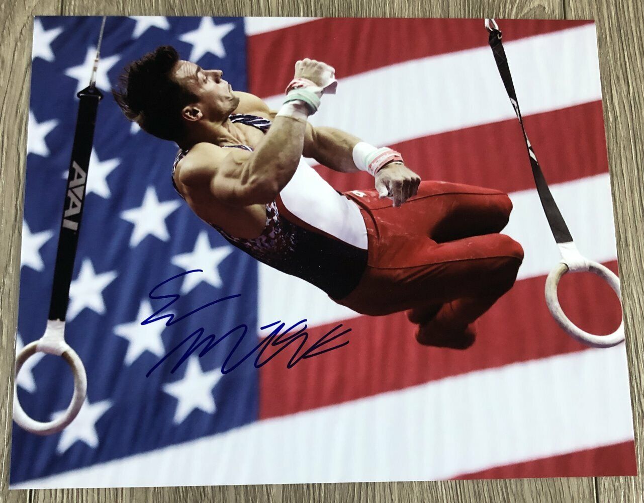 SAM MIKULAK USA MEN'S GYMNASTICS SIGNED AUTOGRAPH 8x10 Photo Poster painting F w/PROOF SAMUEL