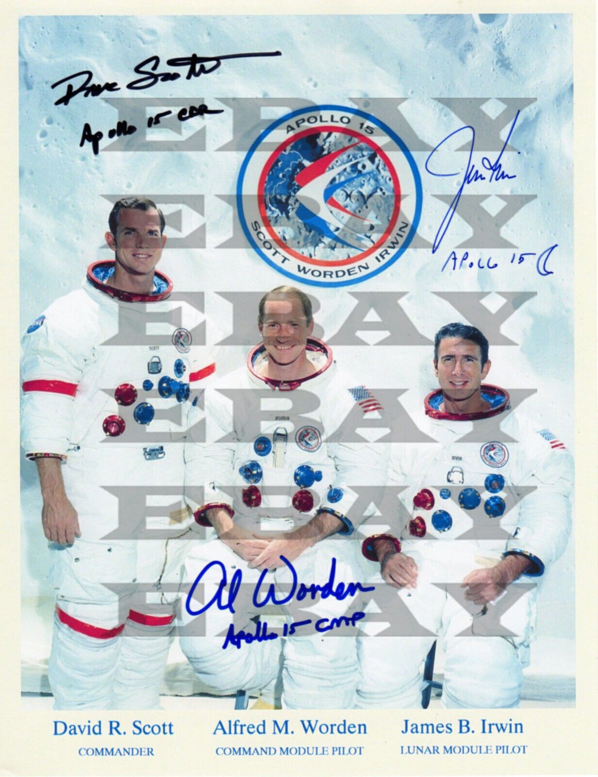 Appollo Astronauts Autographed Signed 8x10 Photo Poster painting Rep