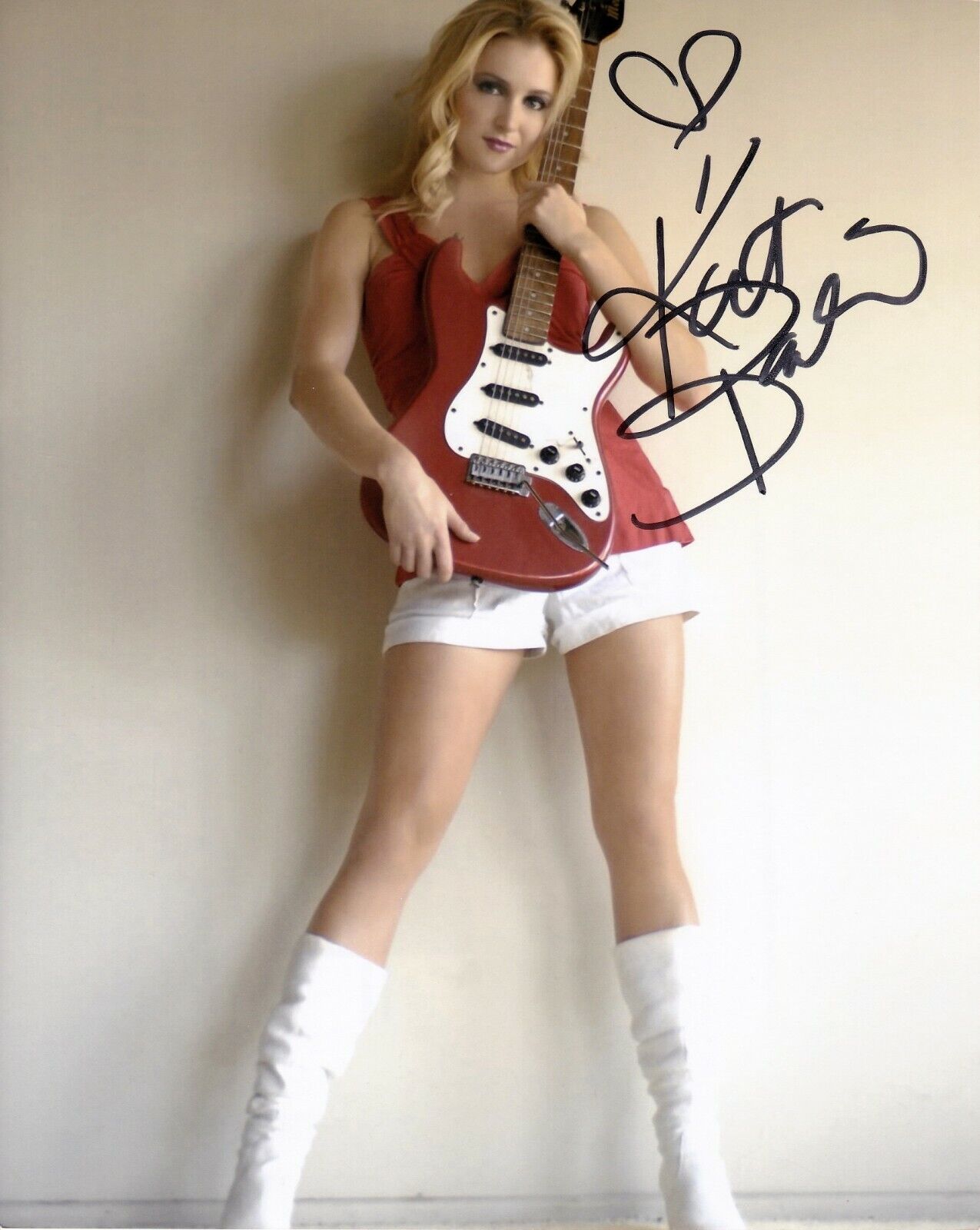 KATHERINE KAT BAILESS hand-signed HOT LEGS LEATHER BOOTS 8x10 uacc rd coa PROOF