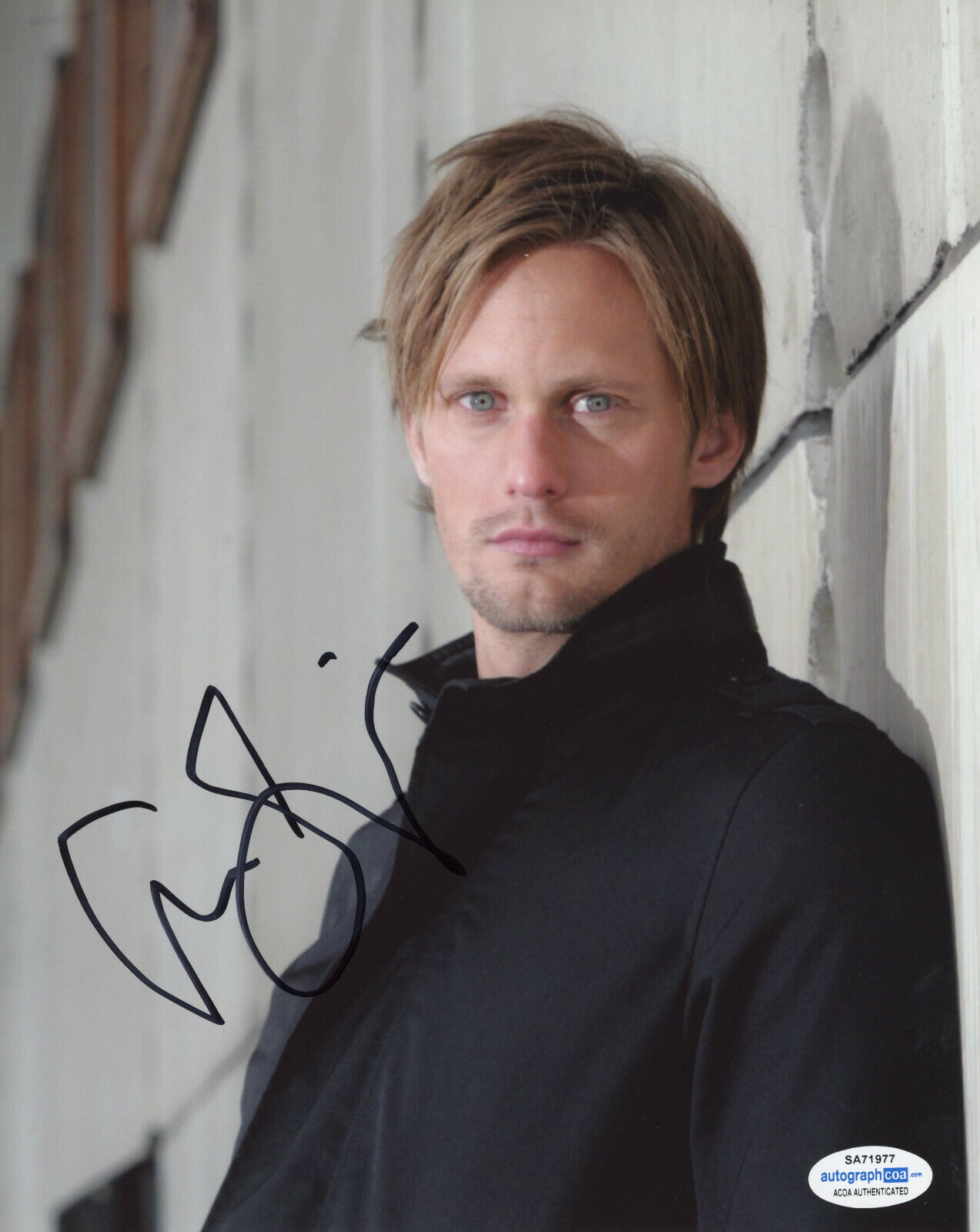 ALEXANDER SKARSGARD SIGNED 8x10 Photo Poster painting #1 TRUE BLOOD LEGEND OF TARZAN ACOA COA