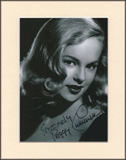 PEGGY CUMMINS GUN CRAZY HOLLYWOOD SILVER PP MOUNTED 8X10 SIGNED AUTOGRAPH Photo Poster painting