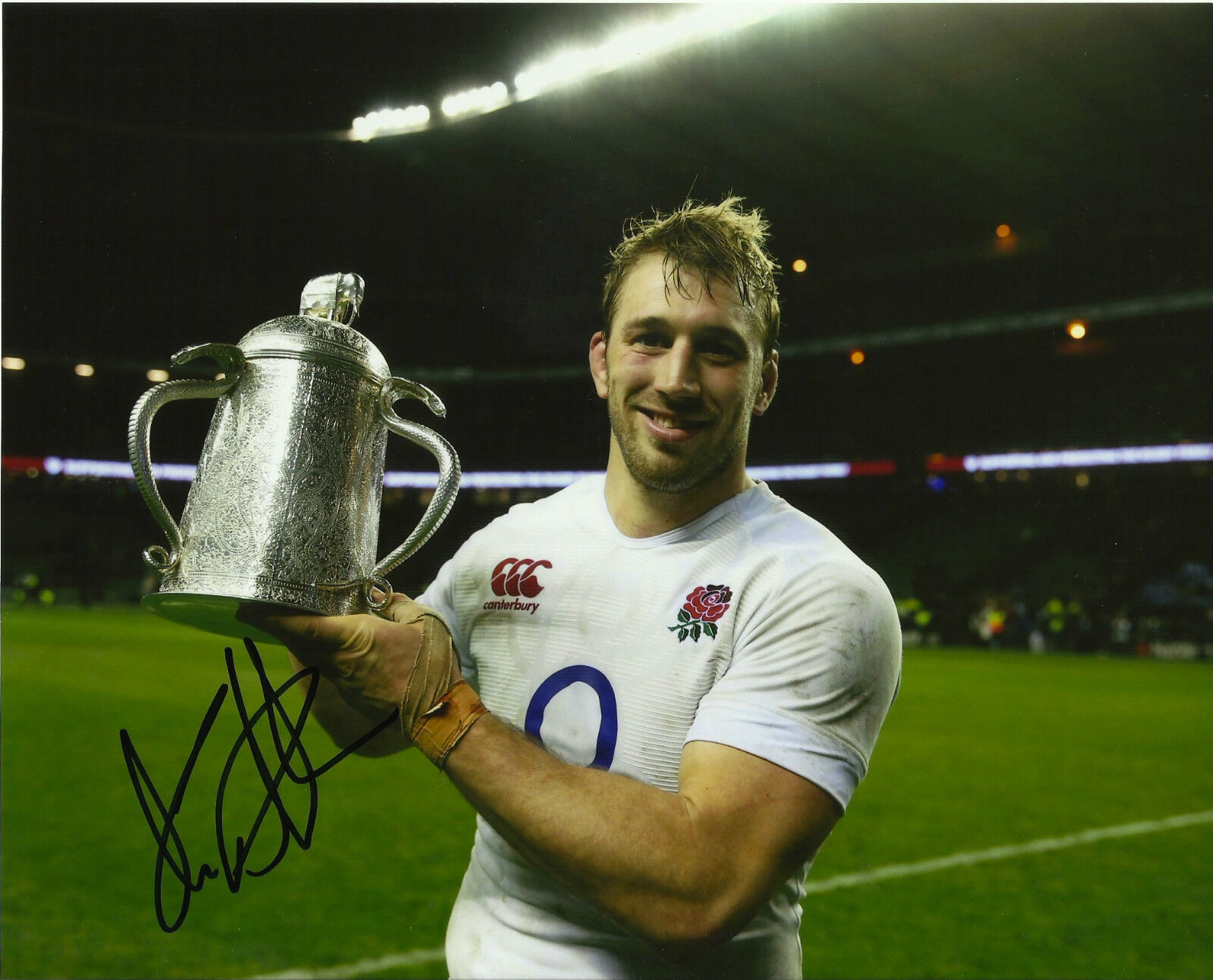 Chris Robshaw Signed 10X8 Photo Poster painting Harlequins & England AFTAL COA (2311)