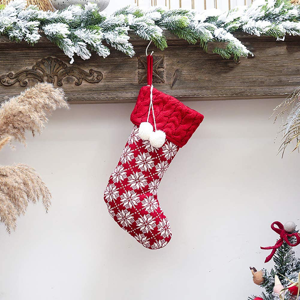 

Christmas decorations knitted Christmas socks woolen socks, 501 Original