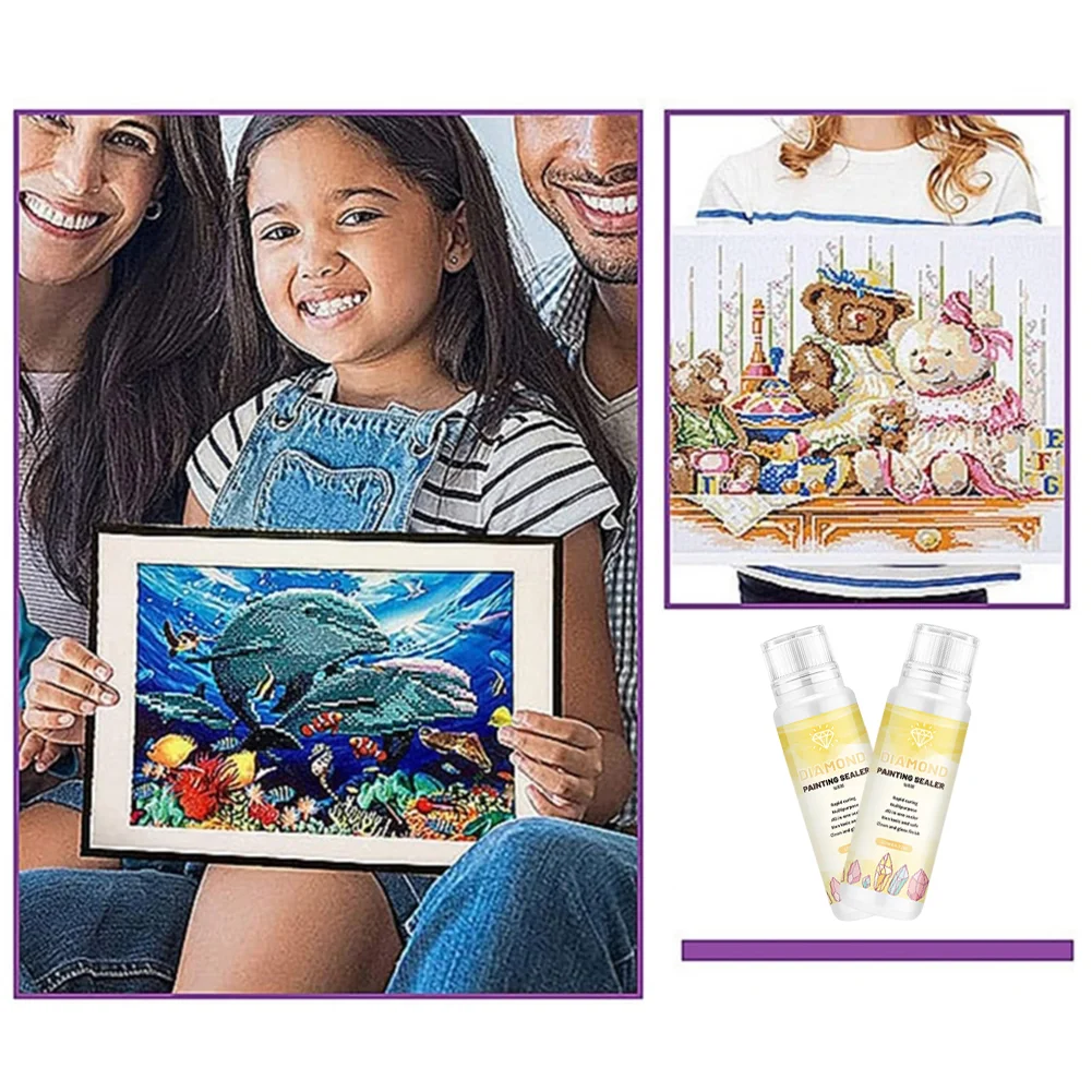 60/120/150/240ml Diamond Art Glue Sealer for Diamond Painting and Jigsaw Puzzles