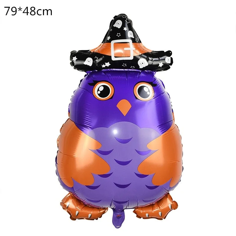 Halloween Pumpkin Ghost Balloons Halloween Decorations Spider Foil Balloons Inflatable Toys Bat Globos Halloween Party Supplies