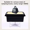 Aluminum Alloy Box Stand Portable Organizer Box Folding Stand for Travel Cooking