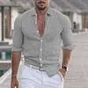 Camicia casual traspirante a maniche lunghe da uomo