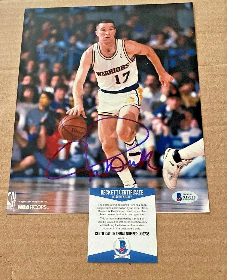 CHRIS MULLIN SIGNED GOLDEN STATE WARRIORS 8X10 Photo Poster painting BECKETT CERTIFIED