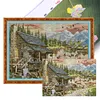 Village Shop-14CT Stamped Cross Stitch 69*52cm/27.17*20.47in(Big Size) tapestrymarket