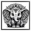 Silhouette Dumbo-11CT Stamped Cross Stitch 40*40cm/15.75*15.75in tapestrymarket