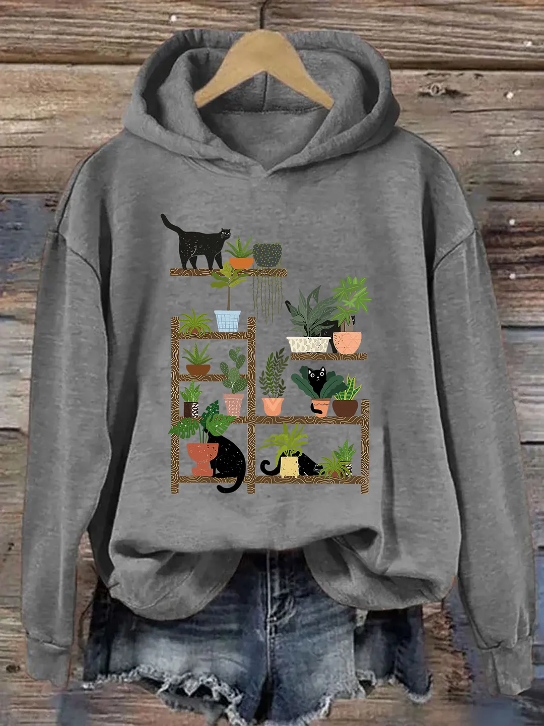 Cats and Plants Hoodie