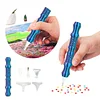 3D-Druck, Farb-Kreuzstich, Diamant-Strassperlenpicker mit 5 Ersatzk&ouml;pfen, Diamant-Malstift, Bohrer, Perlenstifte f&uuml;r DIY-Basteln (Farbverlauf)
