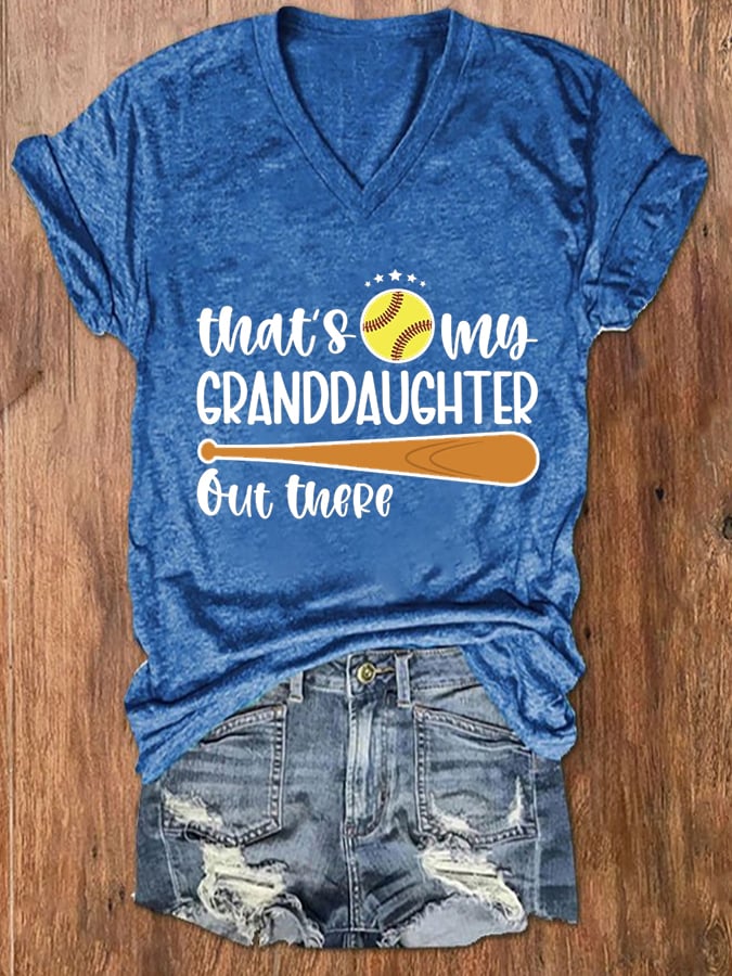 Women's That's My Granddaughter Out There Classic T-Shirt