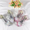 Kid Girl Princess Shoes Glass Crystal Shoes