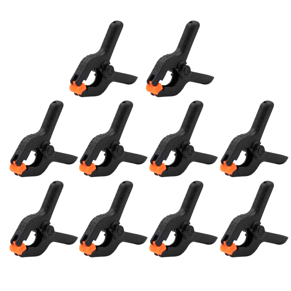 

10pcs 2inch Spring Clamps Woodworking Plastic Clip Photo Studio Background, Red, 501 Original