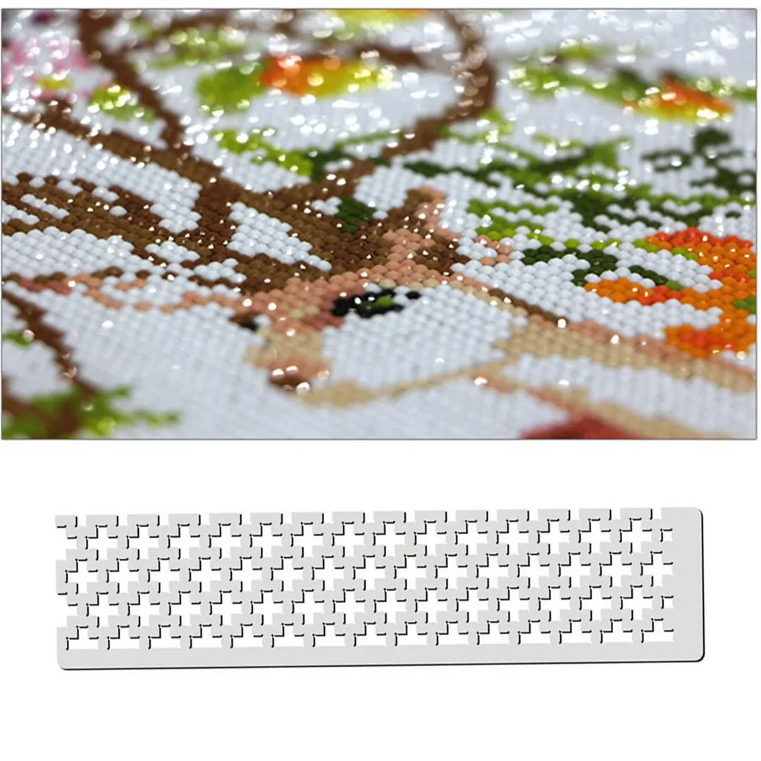 125 5D Drawing Ruler Practical Metal Square Drill for Art Crafts (A 30mm)