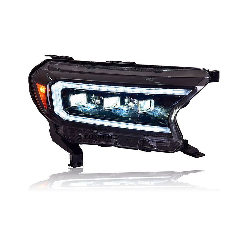 Upgrade full LED dynamic headlight headlamp assembly for Ford Ranger 2015-2020 head lamp head light plug and play ITN Auto