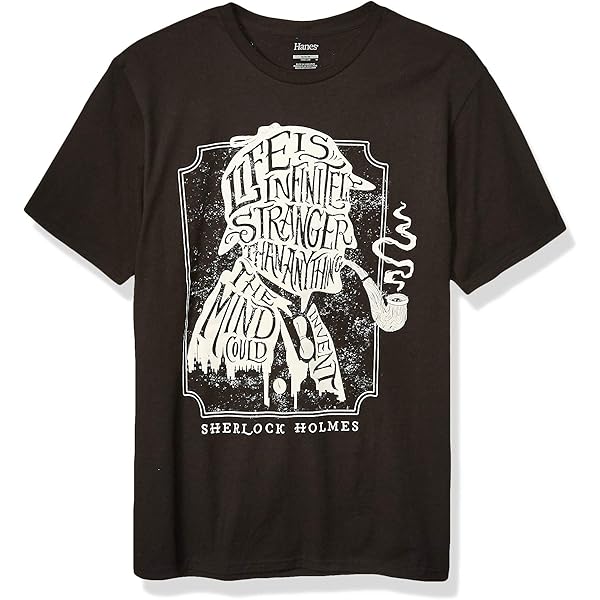 Hanes Men’s Short Sleeve Graphic T-shirt Collection 3X-Large Sherlock Holmes