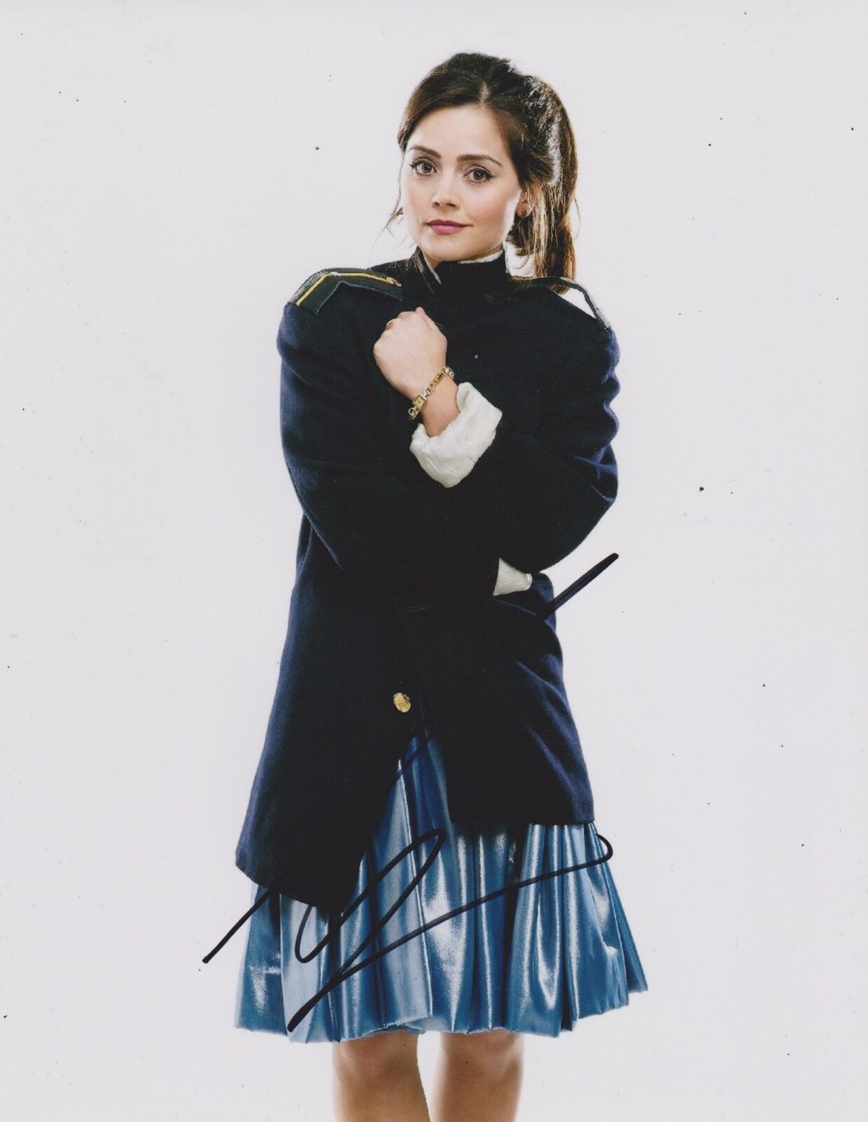 Jenna Coleman Signed Doctor Who 10x8 Photo Poster painting AFTAL