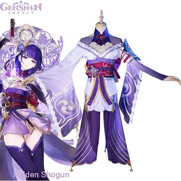 Genshin Impact Raiden Shogun Baal Cosplay Costume
