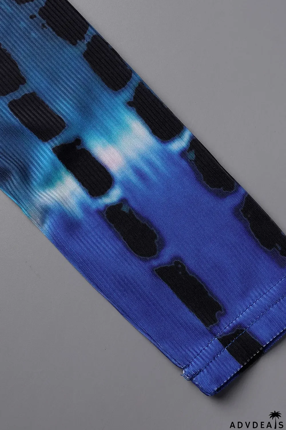 Yellow Casual Print Patchwork U Neck One Step Skirt Dresses