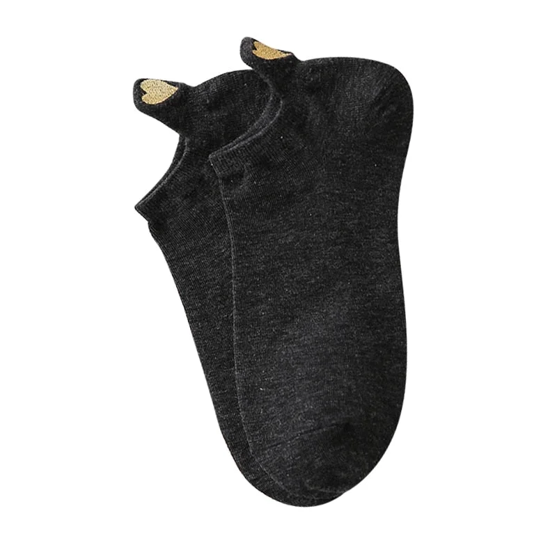 1 Pairs Women Short Socks Red Heart Cute College Fresh Female Socks Soft Cotton Summer Autumn Hot Sale Girls Sock Sox