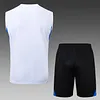 2025/2026 Manchester United Pre-Match Training White Vest+Shorts Football1:1 Thai Quality
