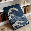 (30x40cm)DIY Pearl Painting Framed Wave Handmade Pearl Material Art Kit Living Room Decor