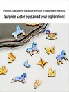 TOI Mix & Match Series - Night Banquet Wooden Irregularly Shaped Gold-Stamped Puzzle